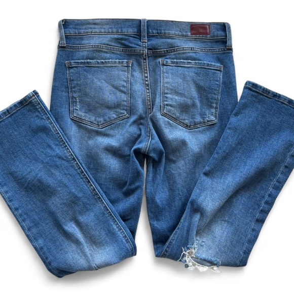 Whetherly Brandon High Rise Ankle Straight Leg Jeans 27 | Distressed Light Wash - Picture 2 of 7